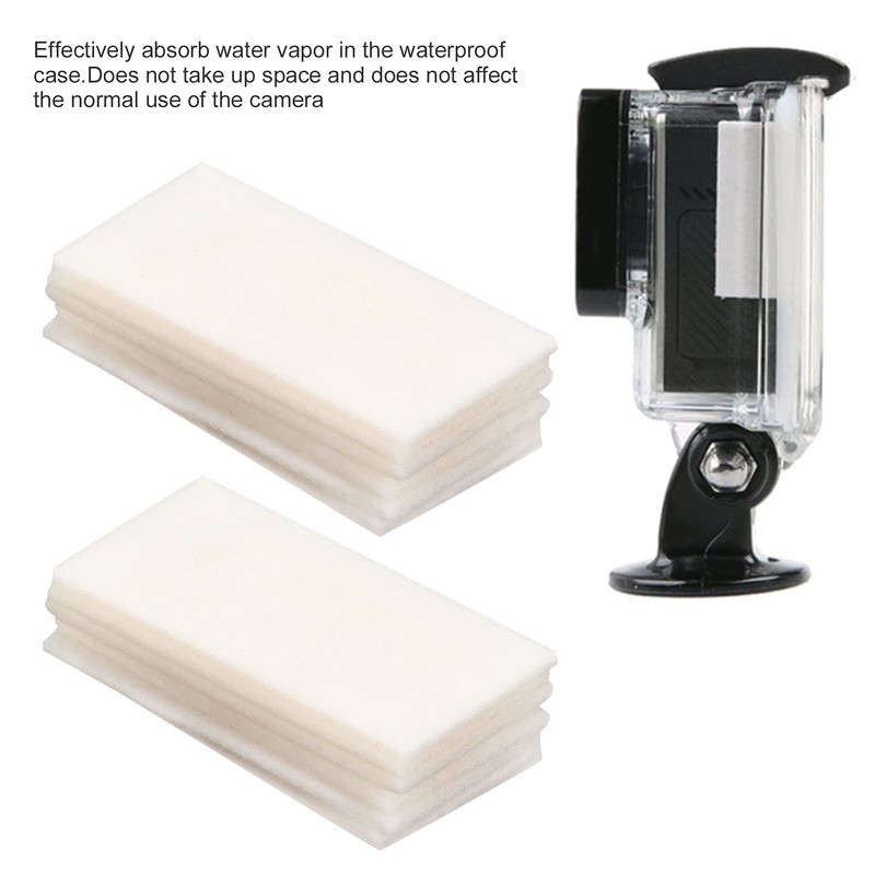 Camera Defogger Strips, 12-Piece Anti-Fog Inserts, Absorbing Strips, Moisture Removing