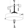 ZOWZEA 4 Packs Universal Light Fixture Mounting Bracket Square Kit,4.1