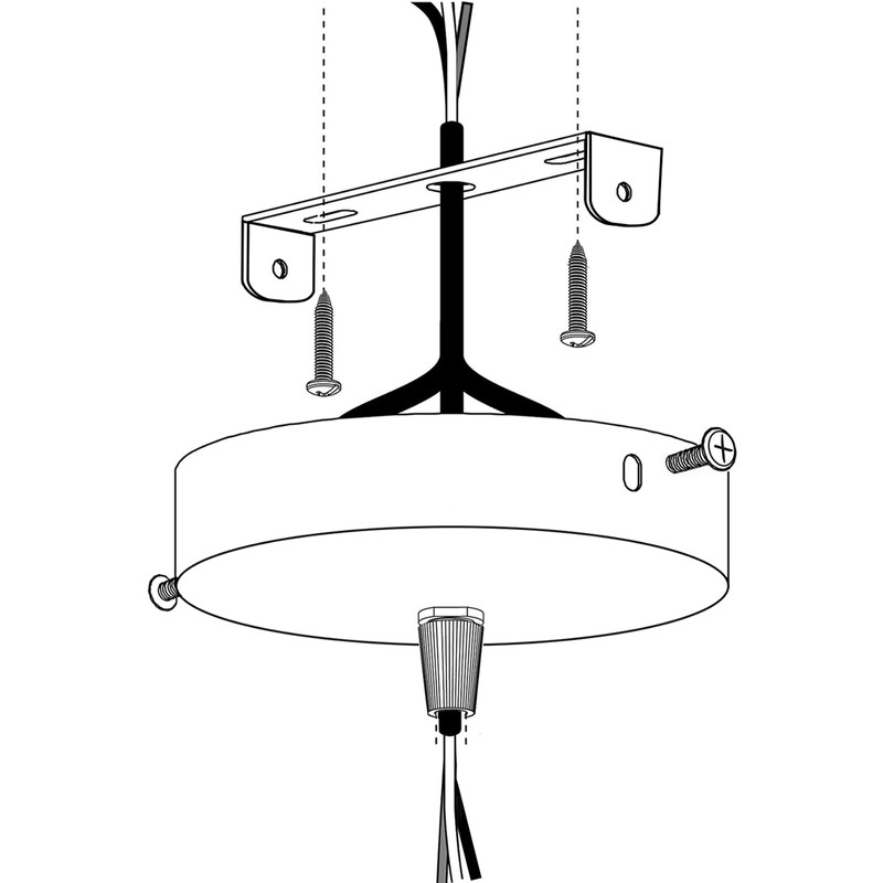 ZOWZEA 4 Packs Universal Light Fixture Mounting Bracket Square Kit,4.1