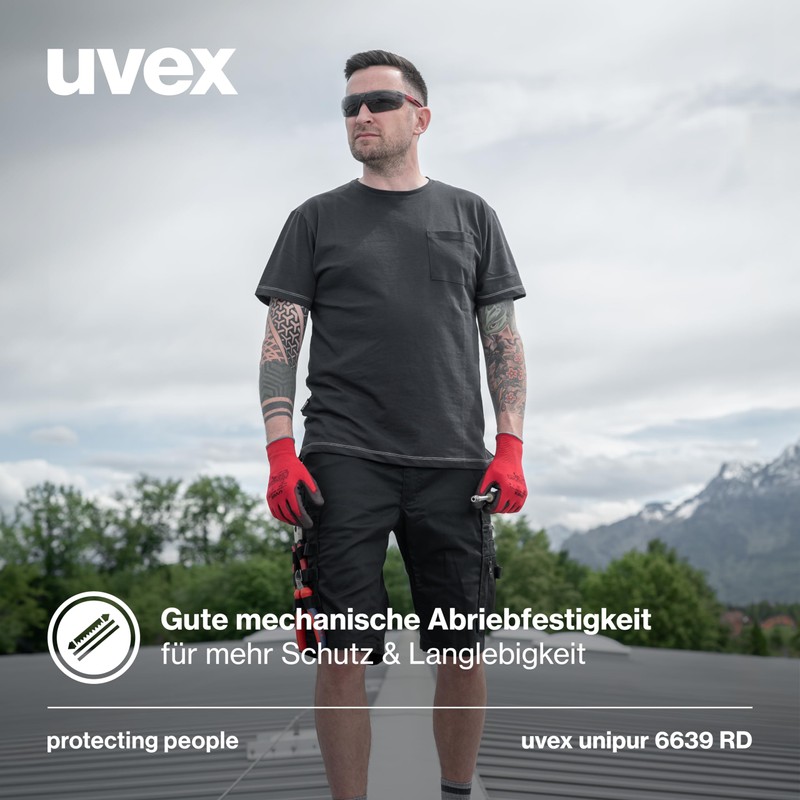 Uvex unipur 6639, 10 pairs - assembly gloves for dry