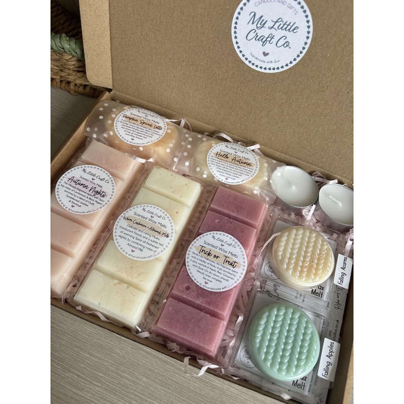 Autumn Scented Soy Wax Melts Box, Vegan Friendly, 7 Scents