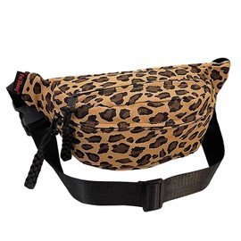 Half Moon Shoulder Bag for Women, Leopard Print Fashion Shoulder Bag, Large Capacity Crescent Shoulder Bag, Adjustable Strap, Leopard pattern, leopard print