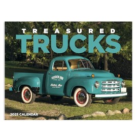 Treasured Trucks 2025 Hanging Wall Calendar - 19" x 11" (Open) 2025 Monthly Appointment Planner and Organizer. Beautiful big trucks from years gone by.