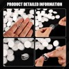 NQEUEPN 100pcs Adhesive Ceiling Hooks, Round Suction Cup Sticky Ceiling