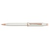 THINGS REMEMBERED Cross Century White Lacquer and Rose Gold Ballpoint