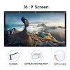 XGODY 84''-150'' Foldable Projector Screen 3D 16:9 Portable Outdoor Home