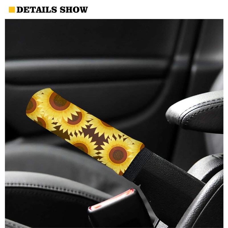 Wanyint Leopard Animal Print Neoprene Auto Handbrake Cover Gear Shift