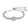 fixestar 4.35Ct Moissanite Tennis Bracelets for Women Adjustable Slider I