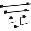 Franklin Brass Maxted (1-Pack) Hand Towel Holder Matte Black Towel