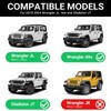 DWKJMYCP 3 PCS Keyhole Covers for 2018-2025 2026 Jeep Wrangler