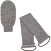 Guante Exfoliante de Fibra de Bambú Gris GRADENEVE para Baño
