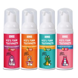 NOHOO Fluoride Free Kids Foam Toothpaste - Fruit Flavors