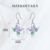 MEIDERBO Texas Earrings 925 Sterling Silver Texas State Map Flag