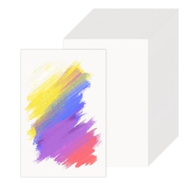 Vesaneae 100 PCS White Blank Cardstock, Thick Index Card Paper, Card Stock for Printer, A6 Paper Bulk for Postcards Envelopes Wedding Invitation Thank You Cards