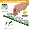GOOACC Socket Organizer ABS Socket Holder Set 1/4" 3/8" 1/2"