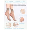 POTXRESD 6 Pairs Womens Sheer Ankle Socks 8 D Nude