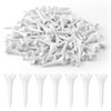 BOXOB 100pcs Plastic Golf Tees, Length 4-Prong White Bulk Golf