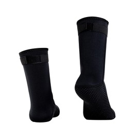 ABPOK 3mm Wetsuit Socks, Neoprene Diving Socks Anti-slip Thermal, Adjustable Velcro loop Strap for Men Women Diving Swimming Surfing (3mm-M, Black)