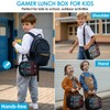 Gamer Lunch Box for Boys Kids, Large Capacity Insulated Lunch