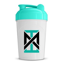 MIXT Energy Shaker Bottle, 16 oz. Shaker Bottle, BPA Free & Lid Mixing Technology (16 oz, Teal)