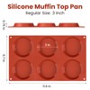JOERSH 2-PK Silicone Egg Mold for Breakfast Sandwiches 3 Inch