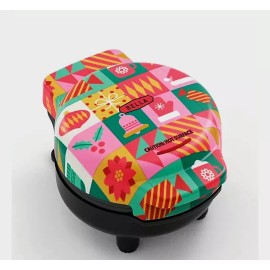 Bella New! Bella Mini Christmas Tree Multicolor Fun Waffle Maker Seasonal Edition 4"