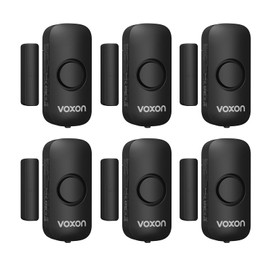 Window Alarm Door Alarms for Kids Safety, VOXON Wireless Door Alarm for Home Security Personal Security Window Alarms Sensor Burglar Door Alarm for Pool, Cars, Sheds, Caravans DIY Kit Pack of 6