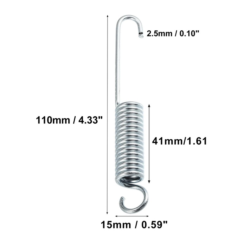 QUARKZMAN 2 pieces universal 110 mm length motorcycle side stand
