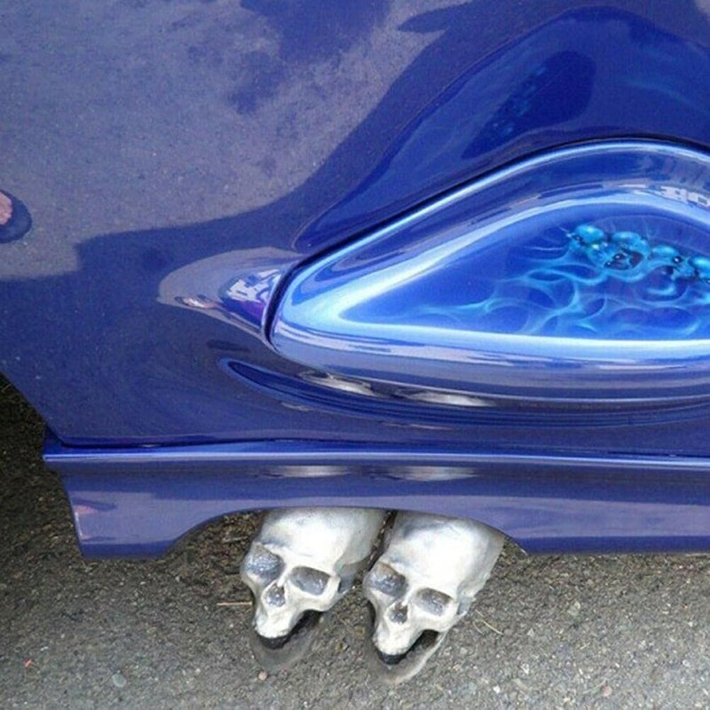 Hopowa Hammerte Aluminium Skull Exhaust Tip (3 Inches)