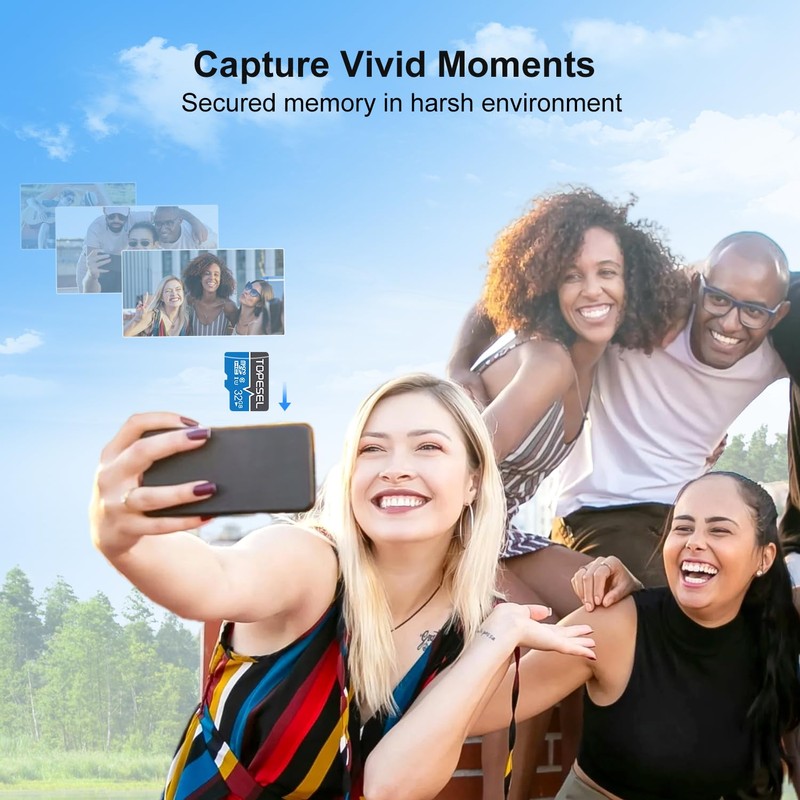 TOPESEL 32GB Micro SD Card 2 Pack TF Card Ultra