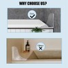 Lrtzizy 2PCS Clear Acrylic Corner Splash Guards Shower Bathtub Splash