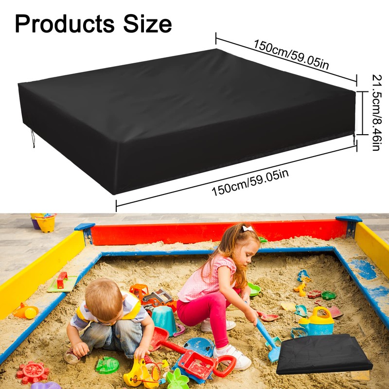 Waterproof Sandpit Cover, 150 x 150 x 20 cm, Dustproof