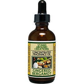 Concentrated Fragrance Oil - Gingered Bergamot: A Blend of Fresh Citrus Bergamot w/Exotic Spices Such as Ginger, Sandalwood, Patchouli, & Basil. Infused w/Essential Oils.(2 fl.oz.)
