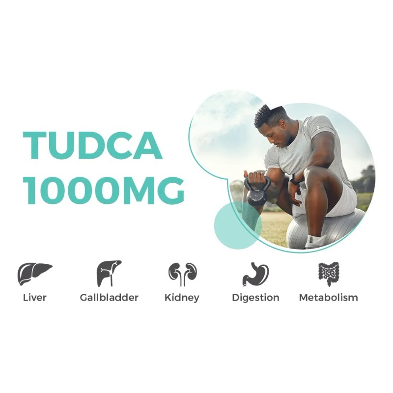 Tudca Suplemento De Sales Biliares 1000 Mg Kayseari 60 Caps