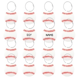 YOUDMEARUD 16 Pcs Sports Luggage Tags for Suitcases, Acrylic Baseball Travel Suitcase Labels with Metal Ring, Duffel Bags, Backpacks, Gym Bags – Funny Gifts for Adults & Teens