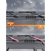 Savadicar 3-Piece Pink Windshield & Rear Wiper Trim Set for