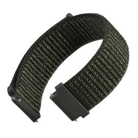WOCCI Watch Band, 0.7 inches (18 mm), 0.7 inches (19 mm), 0.8 inches (20 mm), 0.9 inches (22 mm), Velcro Nylon Strap,