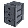 M-Home | Storage tower / 3 drawers | plastic/imitation willow
