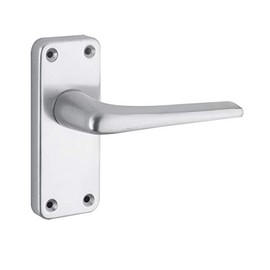 ZCA22SA Contract Aluminium Lever On Latch Backplate SAA From The Door Handle Store