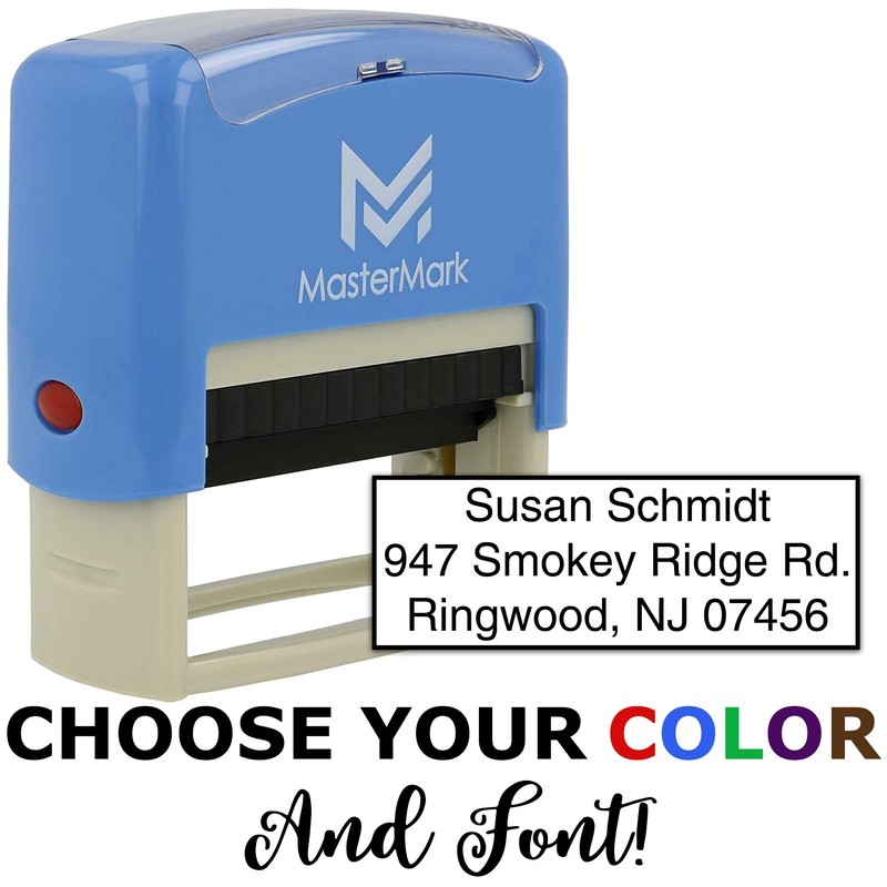 MasterMark Custom Stamp - Self-Inking Stamp (Small/Up to 3 Lines)
