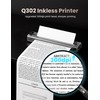 Phomemo Upgraded Q302 Portable Printer, Ultra-High 300dpi Inkless Printer Silent