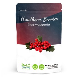 Hawthorn Berries Whole 56 grams - Hawthorn Berries Dried Herbal Tea - Resealable Bag - 56 grams - Hawthorn Berries Tea (Hawthorn Berries)
