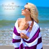 Exclusivo Mezcla 2 Pack Cotton Oversized 35x70 Inches Cabana Stripe