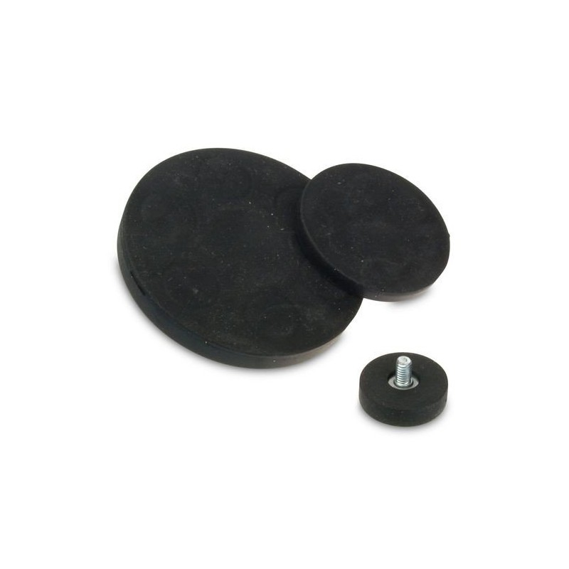 Strong magnetic system neodymium diameter 12 mm rubberised with thread