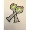 Unbranded Green Olive spear Drink garnish Iron on Patch Applique