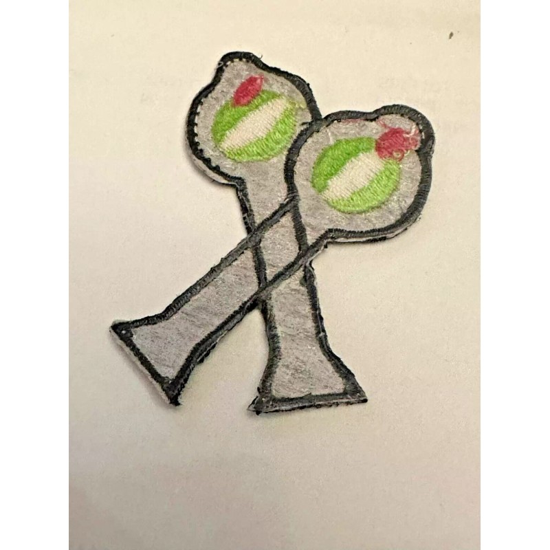 Unbranded Green Olive spear Drink garnish Iron on Patch Applique