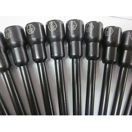 ~ 12~6" L IMPACT LASER ETCHED MAGNETIC ~ 7/16" ~ NUTSETTER NUT DRIVER SETTERS