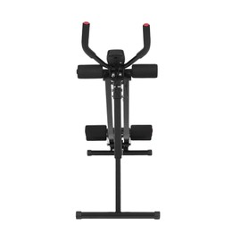 Ab Machine for Home Workouts, Abdominal Trainer Machine with 3 Adjustable Levels, 440 lbs Capacity & LED Display, Foldable Core & Full Body Workout Equipment for Abs, Arms, Legs, Butt