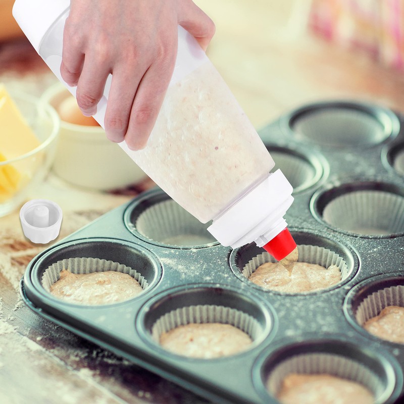Dough Scoop, Pancakes, 1000 ml Dough Scoop with Scale and