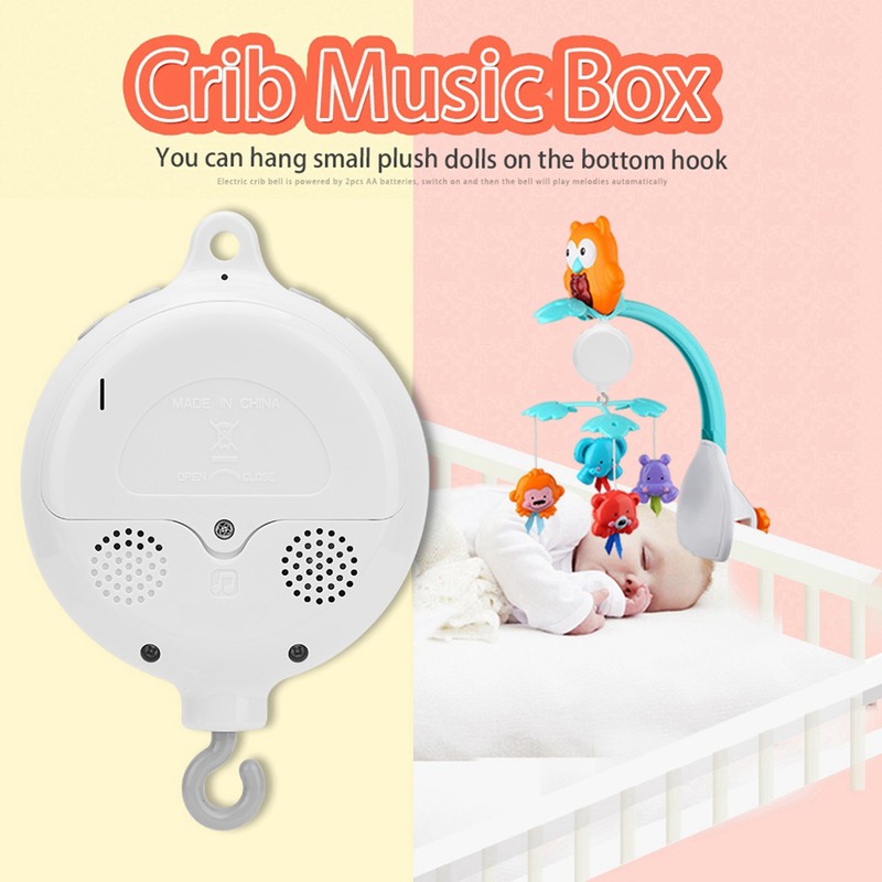 Baby Infant Crib Bed Hanging Musical Bell Electric Music Box